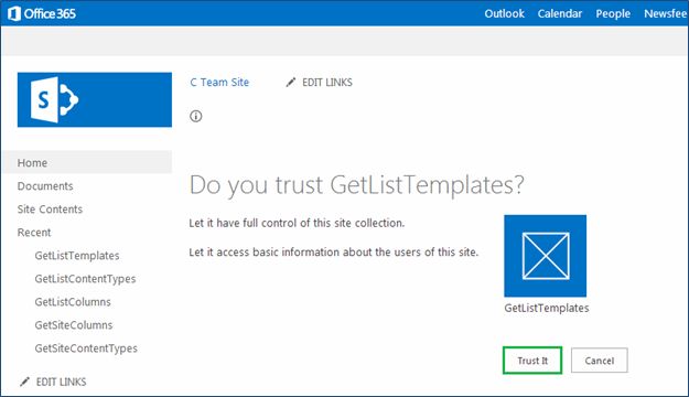 Getting ListTemplates